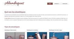 Desktop Screenshot of alambiques.net