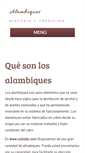 Mobile Screenshot of alambiques.net